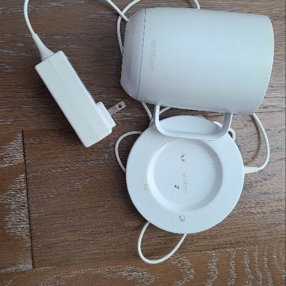 Ember White Mug with Charger - Picture 1 of 2